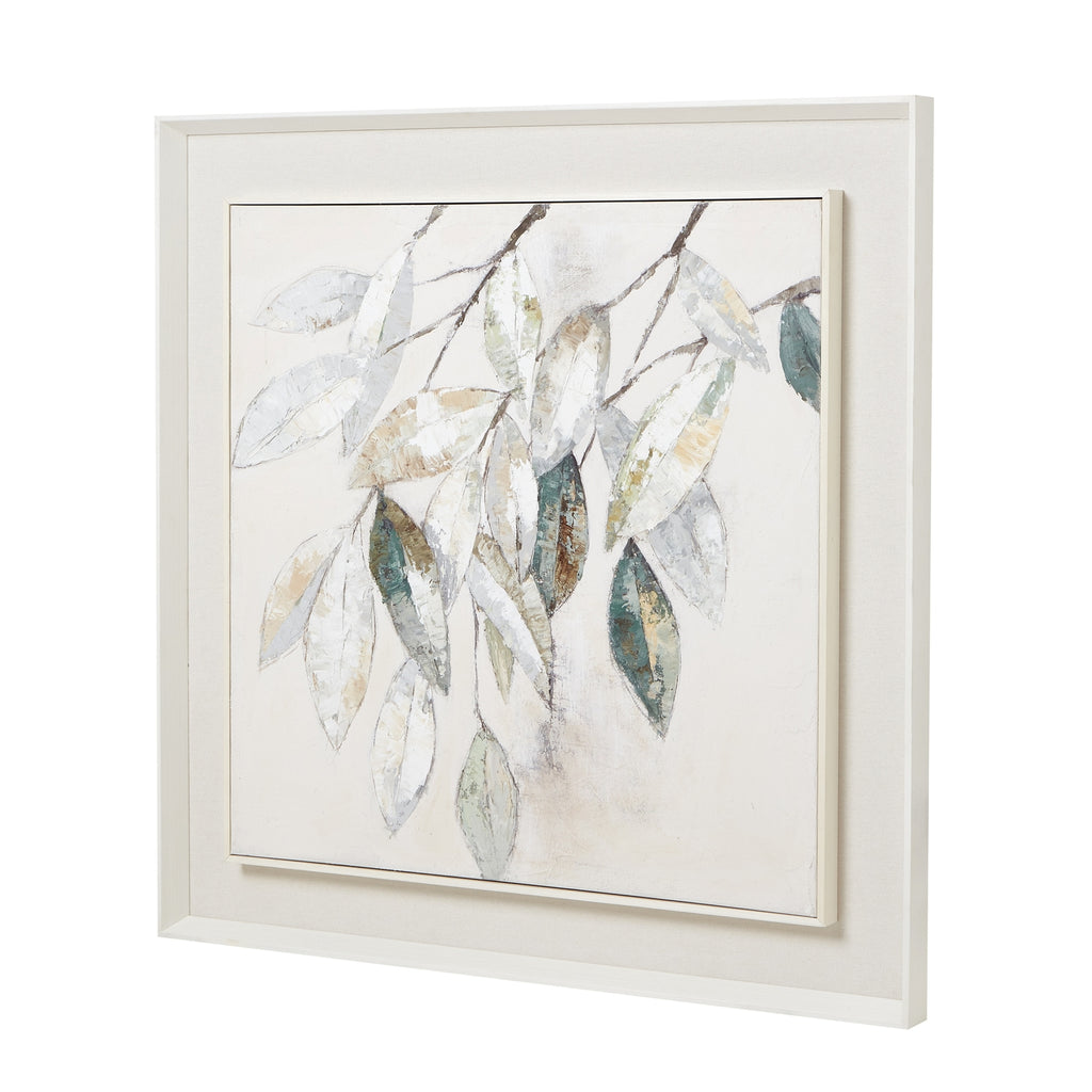 Serenity Mottle Leaf Canvas Art