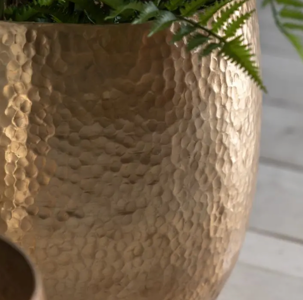 Aurelia Metallic Gold Planter Pair