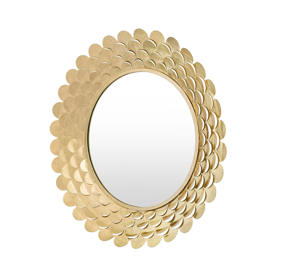 Aurelia Gold Scallop Mirror