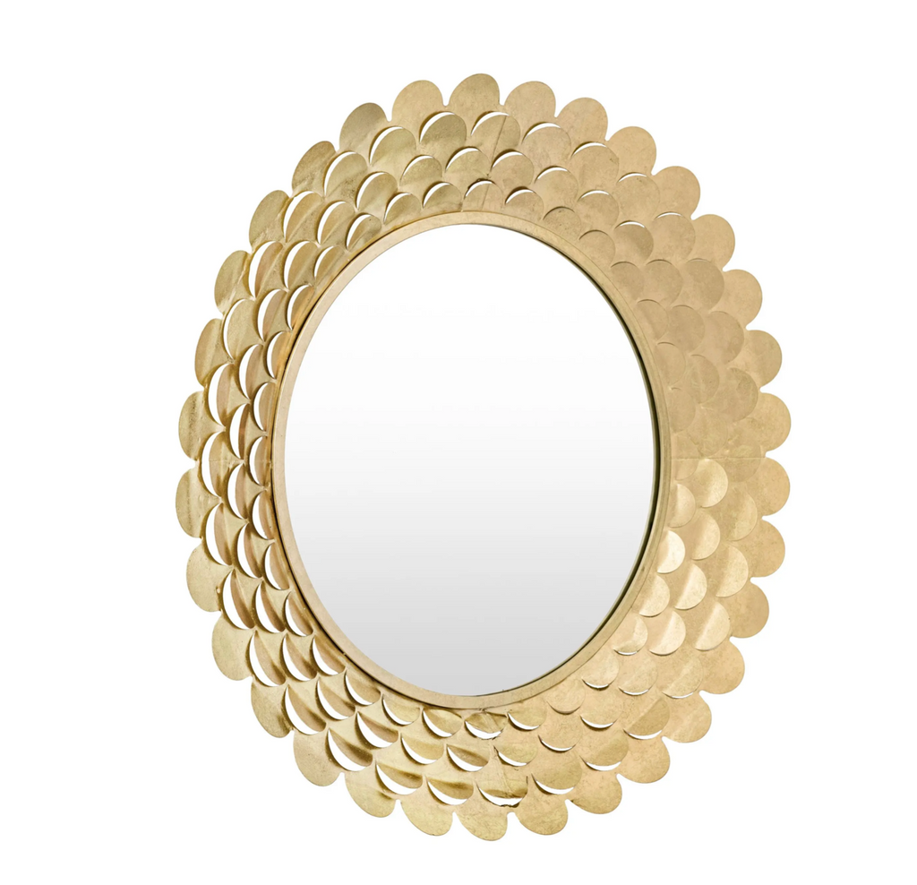 Aurelia Gold Scallop Mirror