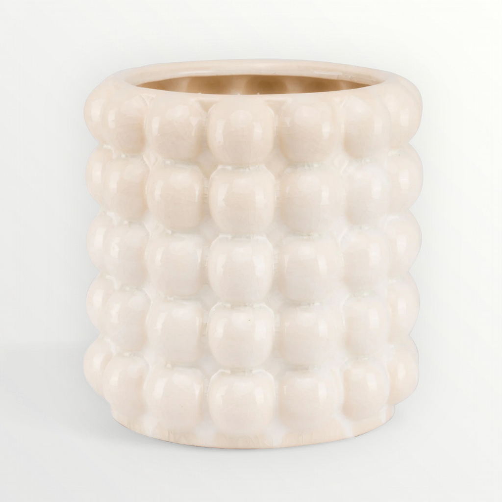 Seville Large Cream Bubble Planter