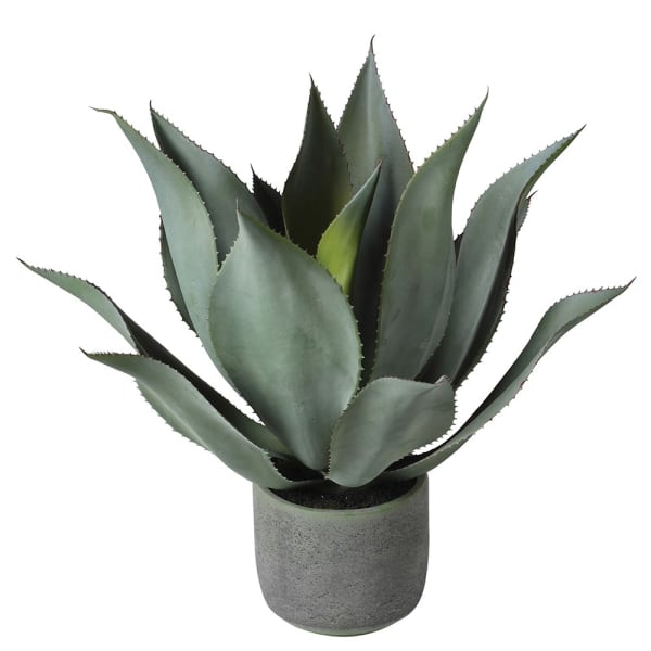 Faux Aloe Plant in Clay-Style Pot – Realistic & Stylish Greenery