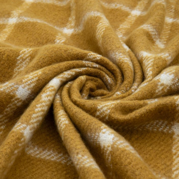 The Highland Retreat Throw - Mustard