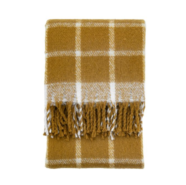 The Highland Retreat Throw - Mustard