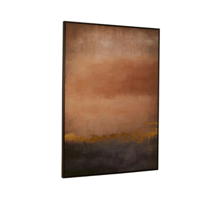 Golden Rose Horizon Wall Art.