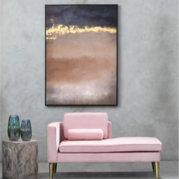 Golden Rose Horizon Wall Art.