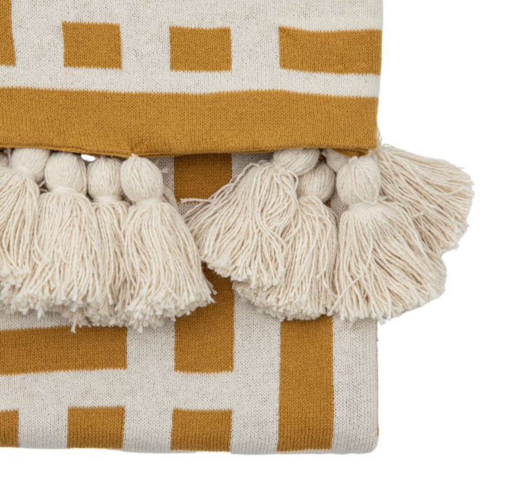 Luxe Weave Tassel Throw