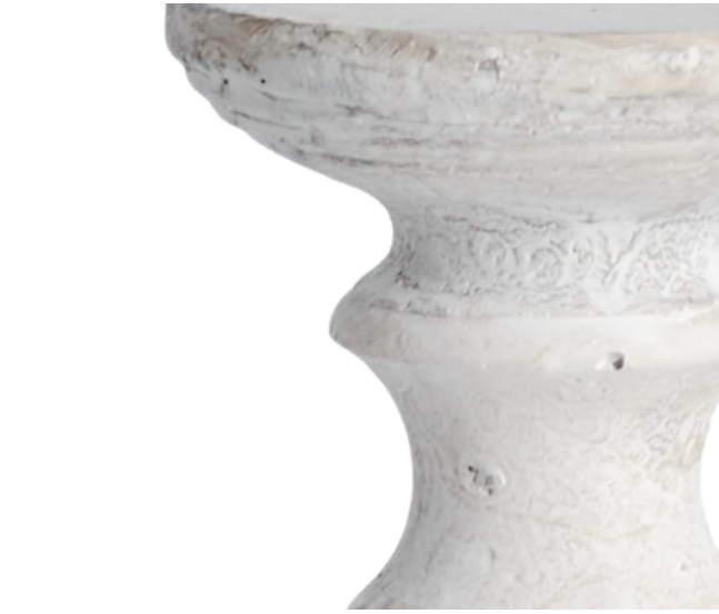 Large Stone Column Candle Holder