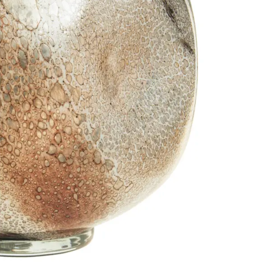 Mocha Swirl Large Glass Vase