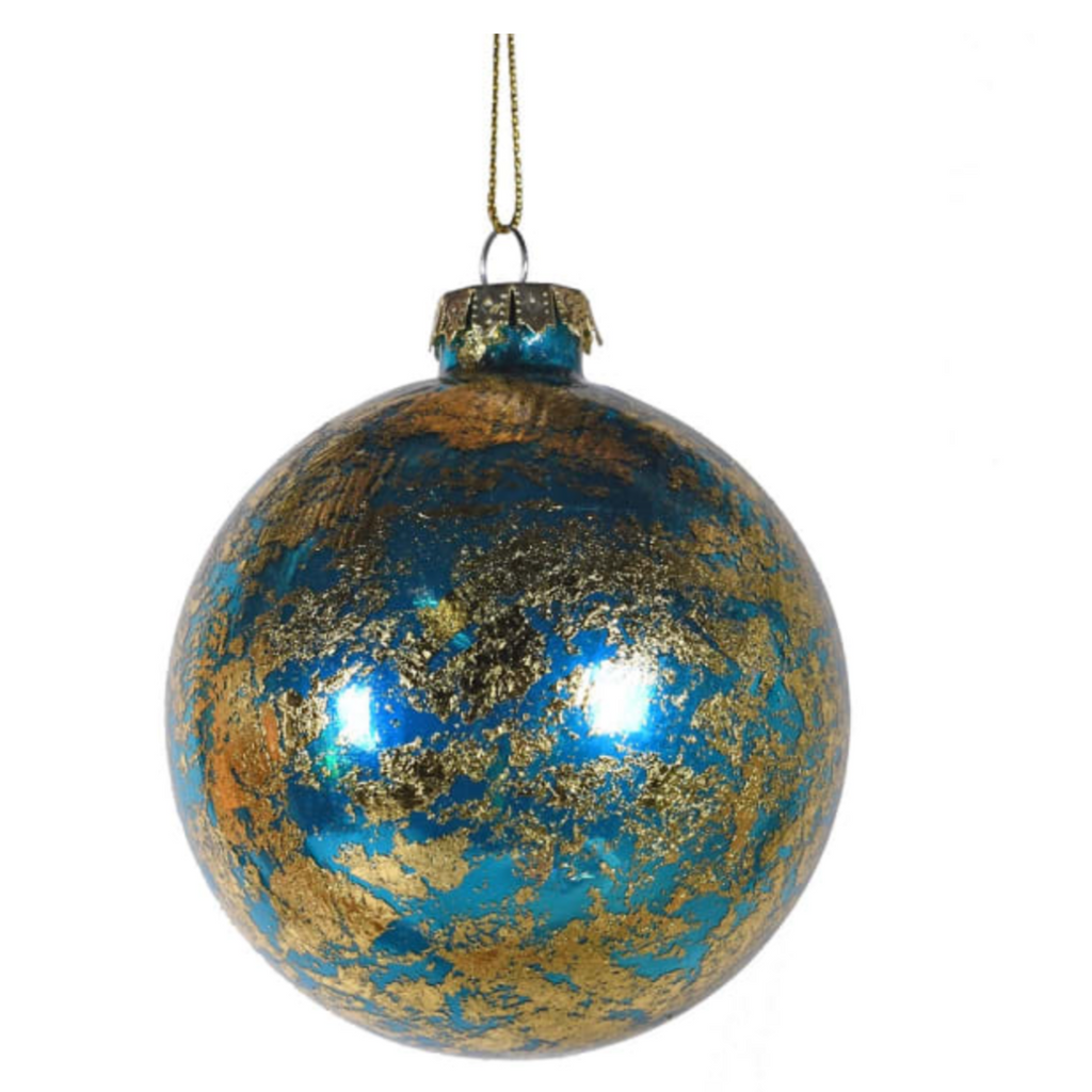 turquoise and gold bauble